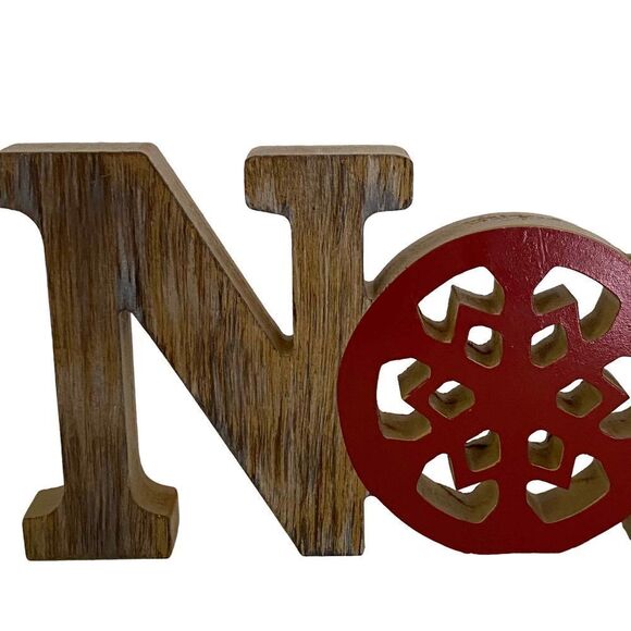 Noel Christmas Freestanding Wooden Farmhouse Decor - Picture 2 of 7